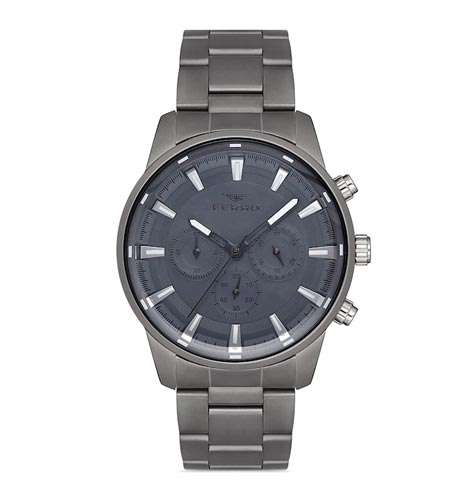 Men Stainless Steel Bracelet Style Straps Analogue Chronograph Watch FM11171A-U